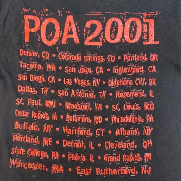 Slipknot 2001 System of a Down POA tour shirt - Picture 7 of 7